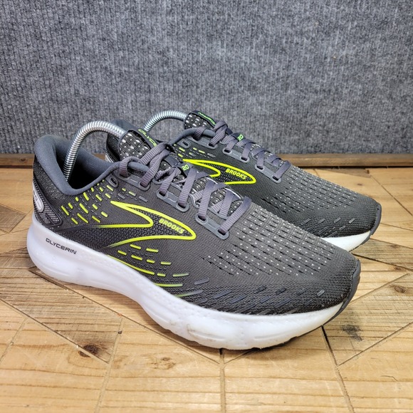 Brooks Shoes - Brooks Glycerin 20 Shoes Womens 10.5 Ebony White Nightlife Road Track Running